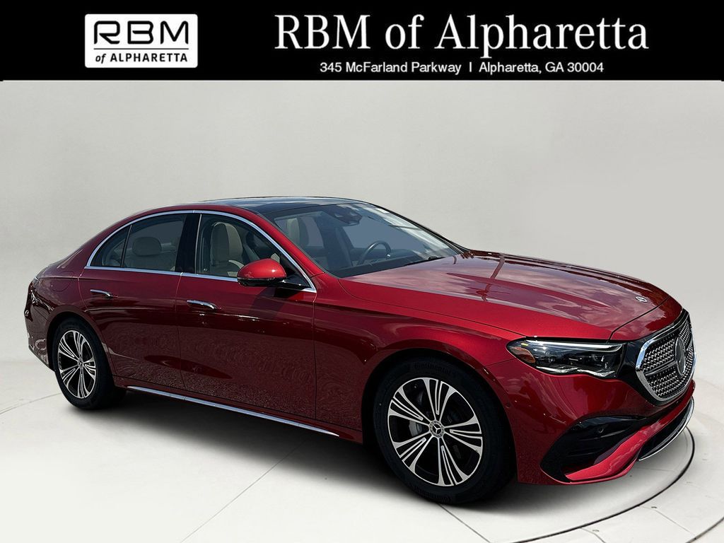 Red 2024 Mercedes-Benz E-Class E 350 4MATIC Sedan All-Wheel Drive 9-Speed Automatic