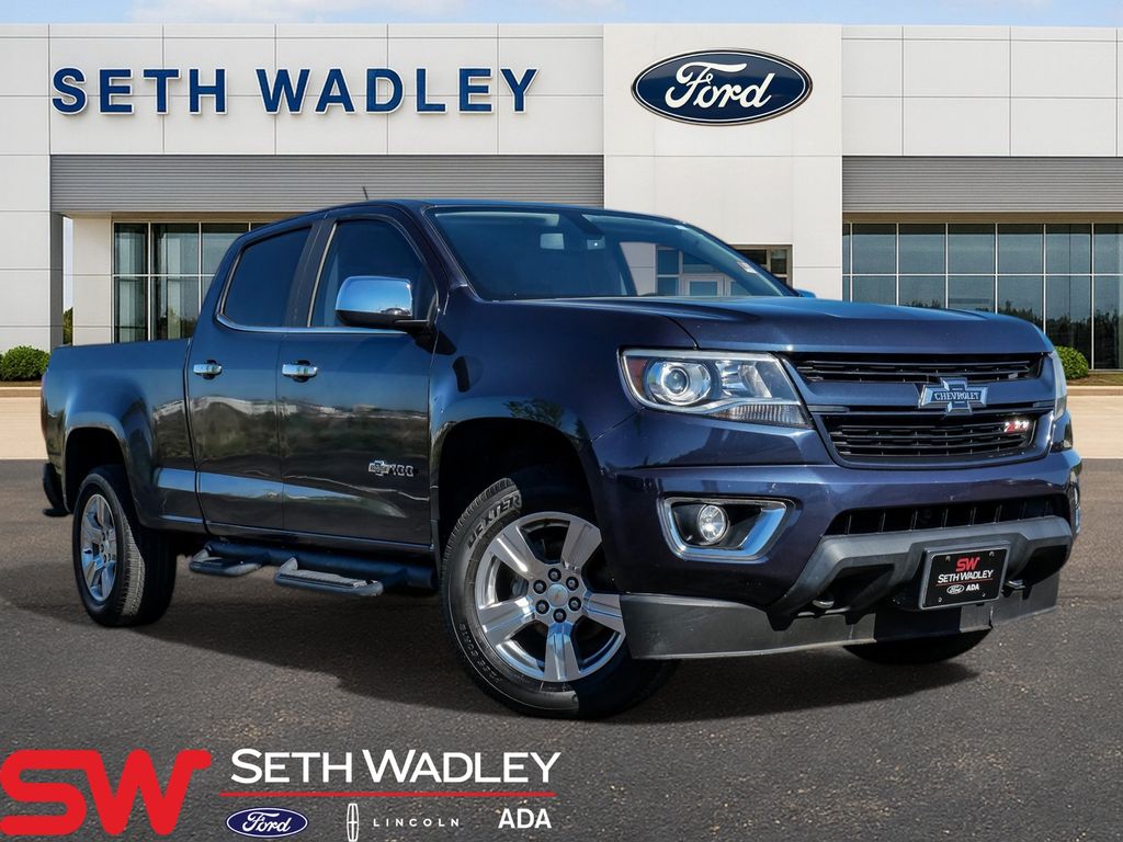 Centennial Blue Metallic 2018 Chevrolet Colorado Z71 Crew Cab 4WD Pickup Truck Four-Wheel Drive 8-Speed Automatic