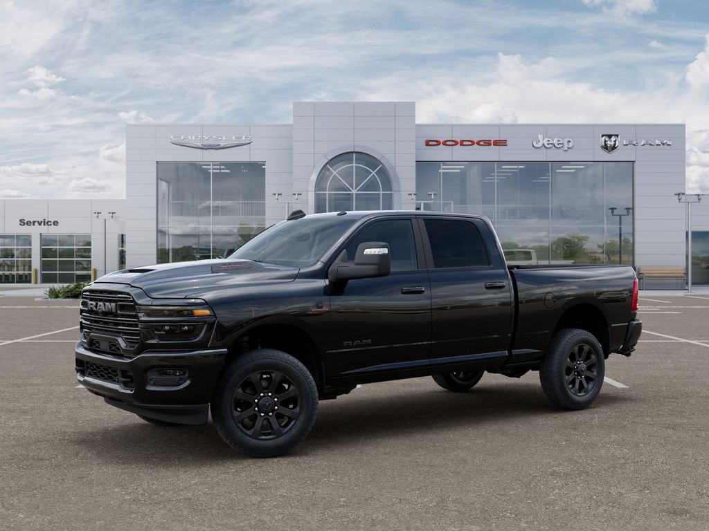 New 2026 Diamond Black Crystal Pearlcoat Ram Laramie image 2