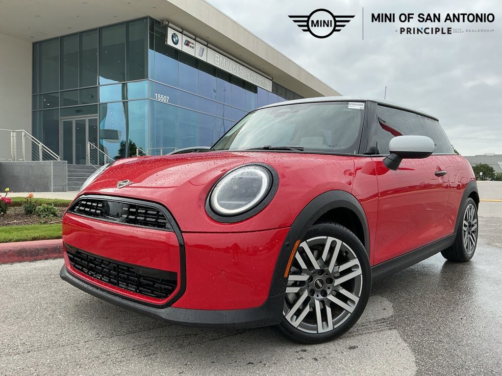 Chili Red 2025 MINI Cooper Hatchback Front-Wheel Drive 7-Speed Automatic