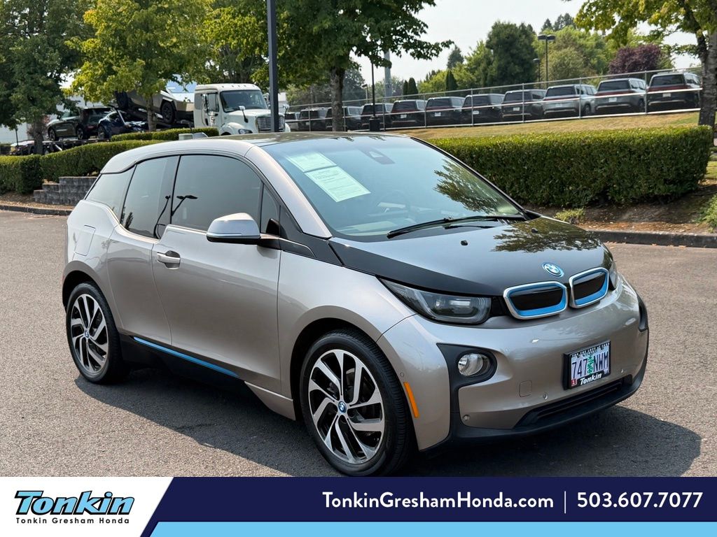Andesite Silver Met w/BMW i Frozen Blue Accent 2014 BMW i3 Wagon Rear-Wheel Drive Automatic