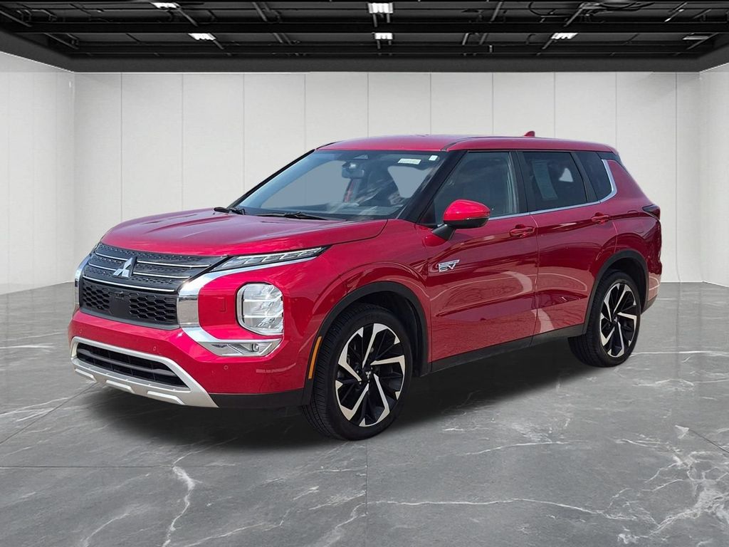 Red 2023 Mitsubishi Outlander Hybrid Plug-in SUV / Crossover All-Wheel Drive 1-Speed Automatic