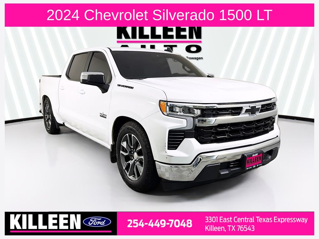 Summit White 2024 Chevrolet Silverado 1500 Pickup Truck 4X2 Automatic