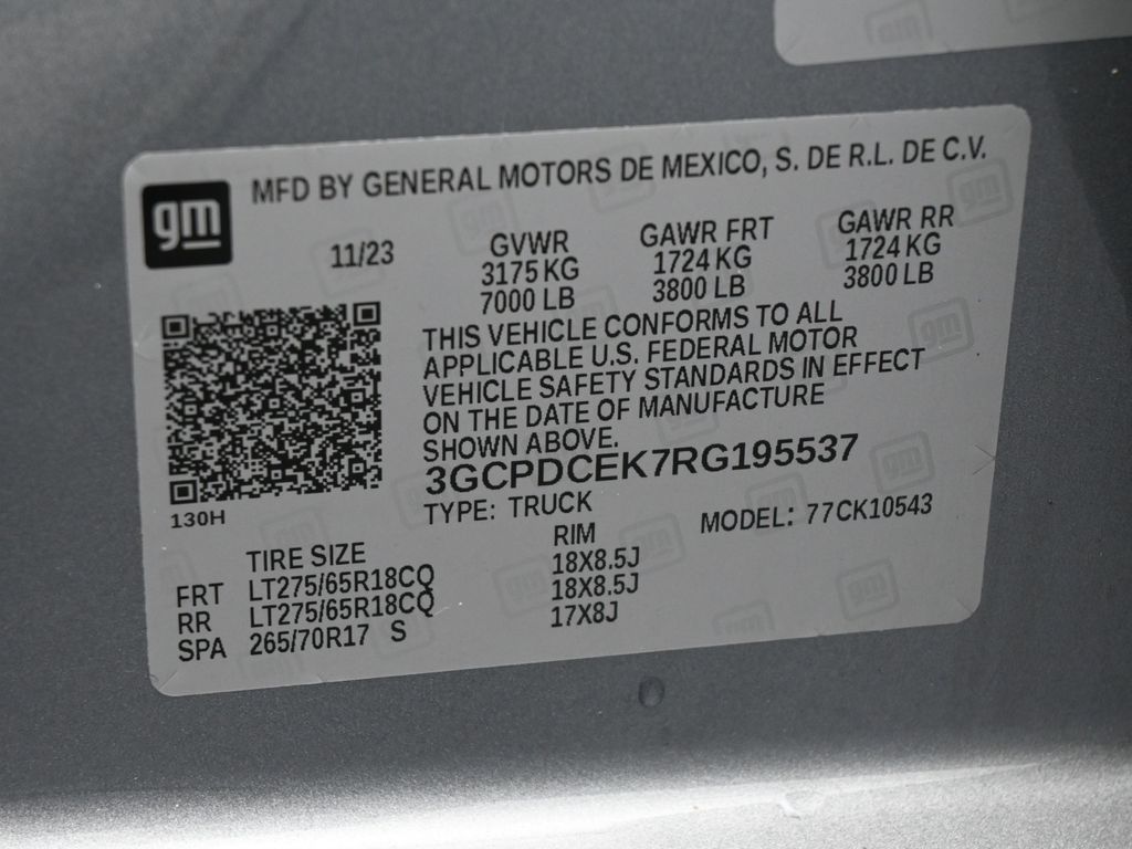 Used 2024 Sterling Gray Metallic Chevrolet Custom Trail Boss image 18