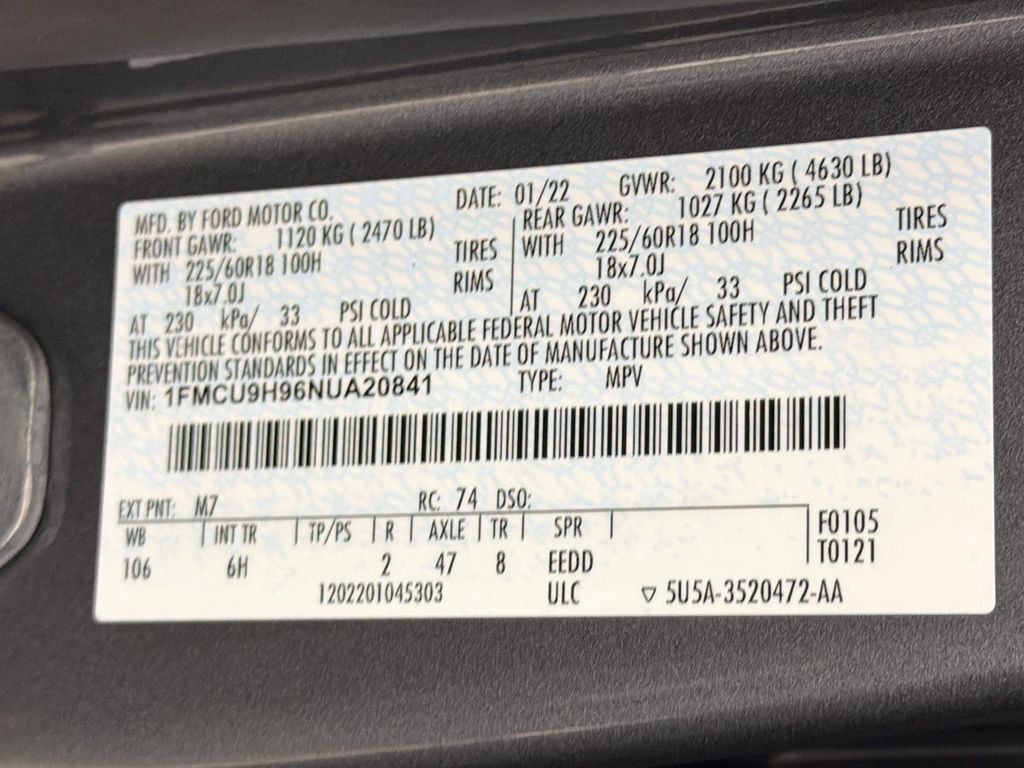 Used 2022 Ford Escape SUV