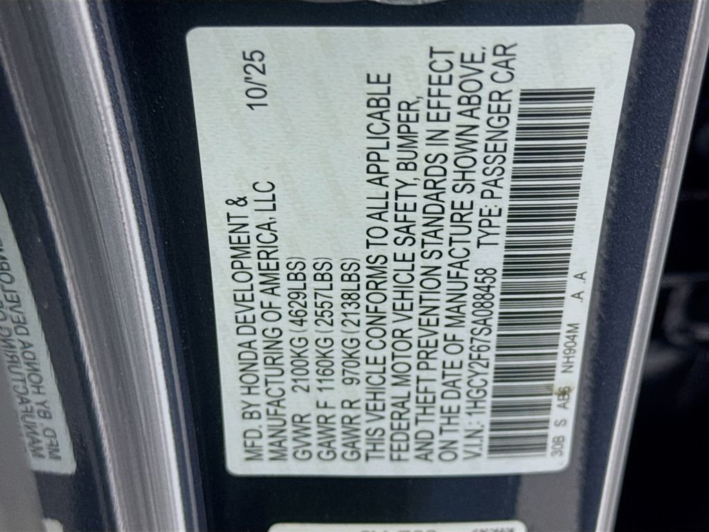 New Car 2025 Honda Accord Hybrid  Ex-l For Sale Under $40,000 In Austin, Texas