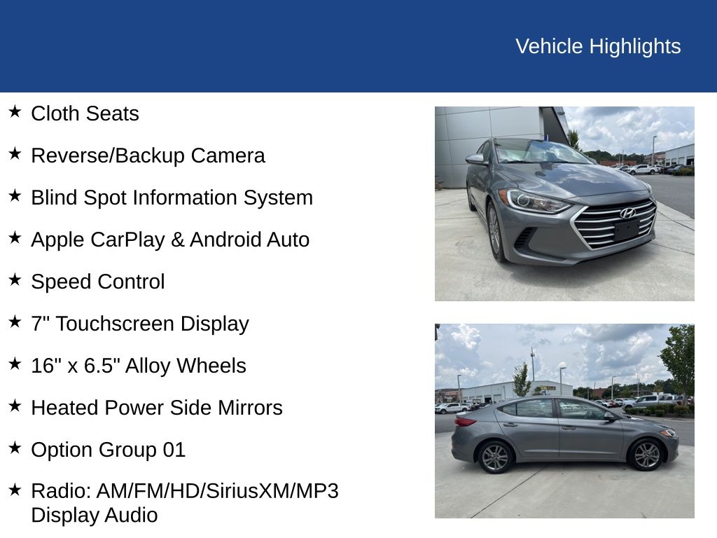 2018 Hyundai ELANTRA SEL