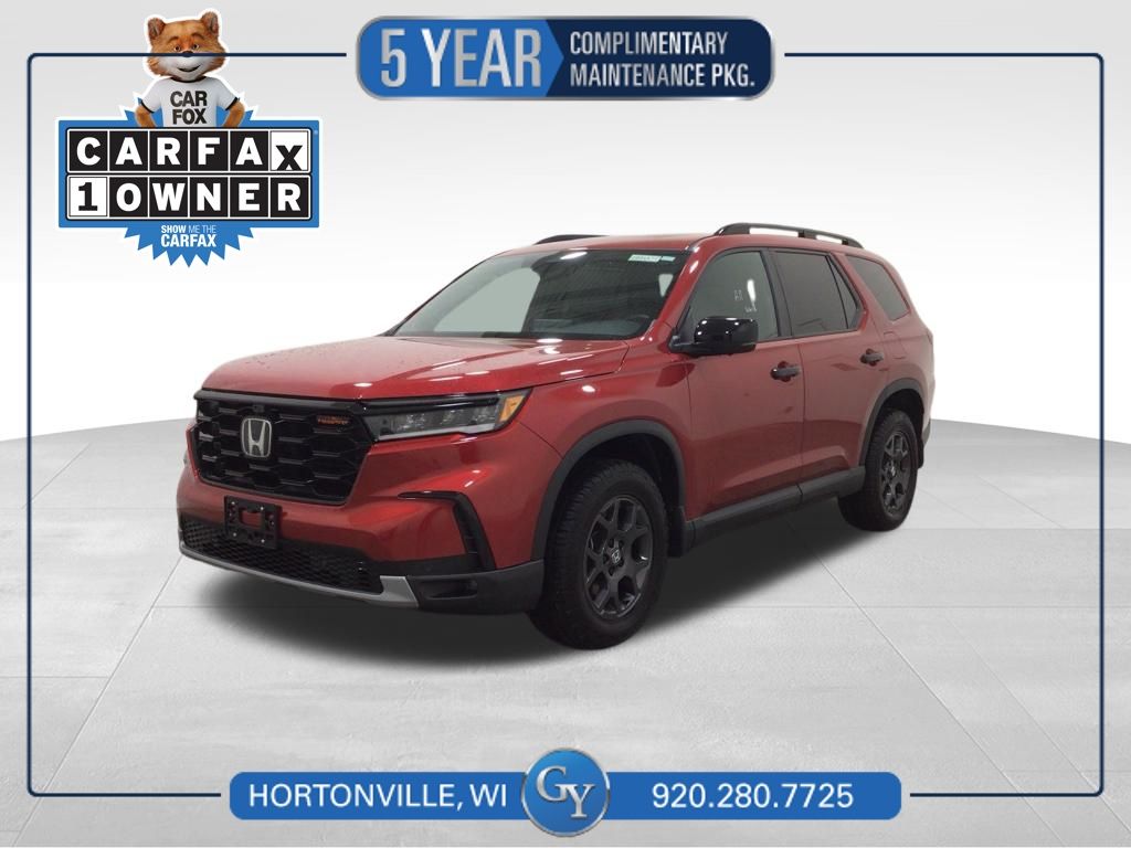 Radiant Red Metallic II 2025 Honda Pilot TrailSport AWD SUV / Crossover All-Wheel Drive Automatic