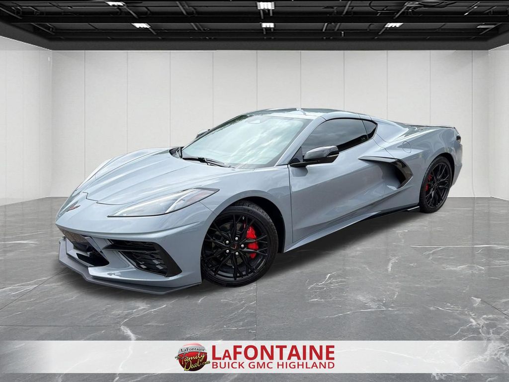 Gray 2025 Chevrolet Corvette Stingray 1LT Coupe RWD Coupe Rear-Wheel Drive 8-Speed Dual Clutch