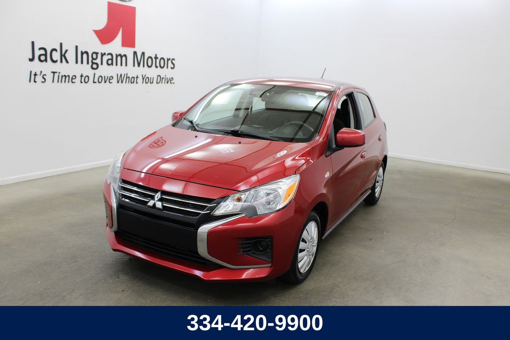 Infrared Metallic 2024 Mitsubishi Mirage Hatchback Front-Wheel Drive Continuously Variable Transmission