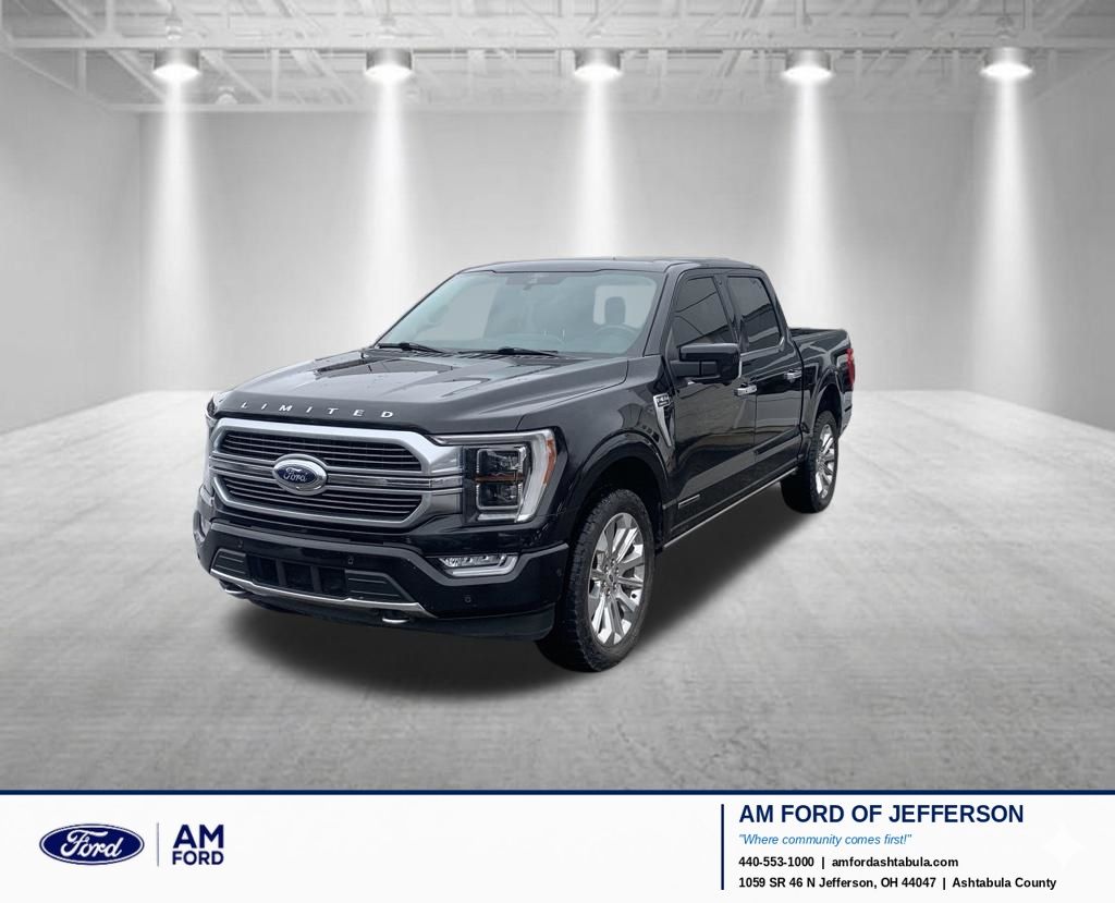 Black Metallic 2021 Ford F-150 Limited SuperCrew 4WD Pickup Truck Four-Wheel Drive Automatic