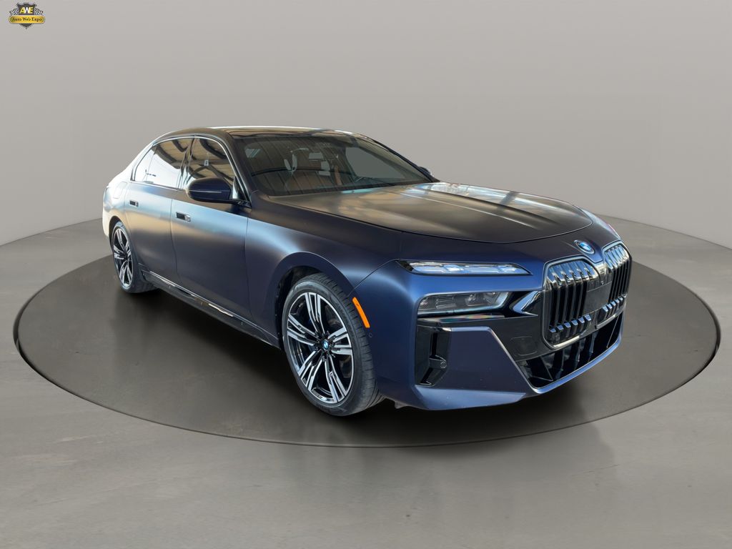 Frozen Tanzanite Blue Metallic 2024 BMW i7 eDrive50 RWD Sedan Rear-Wheel Drive Automatic