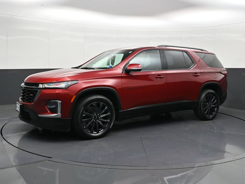 Radiant Red 2023 Chevrolet Traverse SUV / Crossover Four-Wheel Drive 9-Speed Automatic