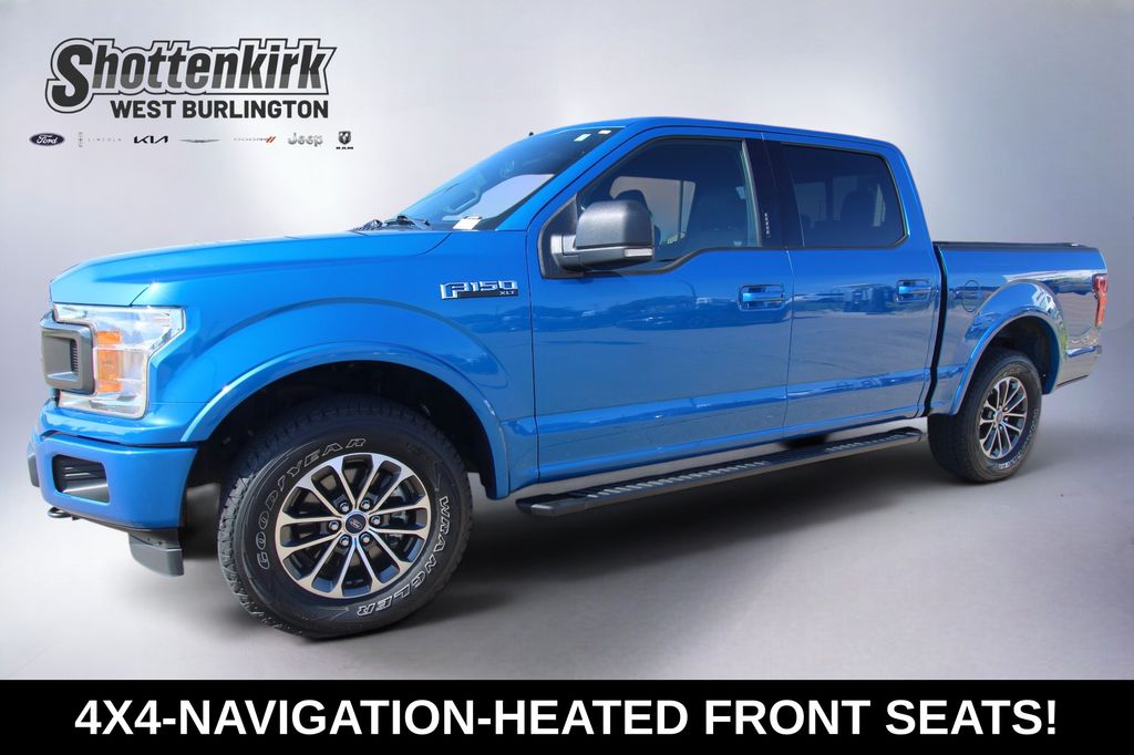 Velocity Blue Metallic 2020 Ford F-150 Pickup Truck Four-Wheel Drive Automatic