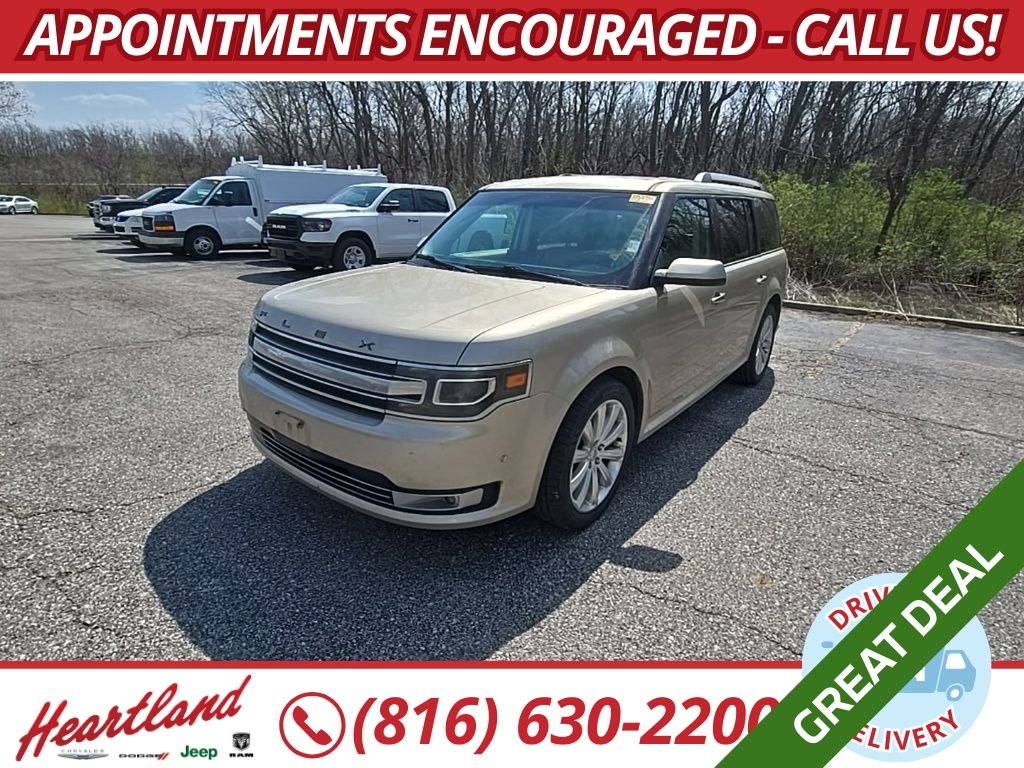 White Gold Metallic 2018 Ford Flex Limited AWD SUV / Crossover All-Wheel Drive 6-Speed Automatic