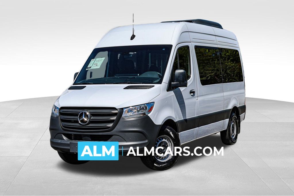 Silver 2024 Mercedes-Benz Sprinter 2500 144 Passenger Van RWD Van Rear-Wheel Drive 9-Speed Automatic
