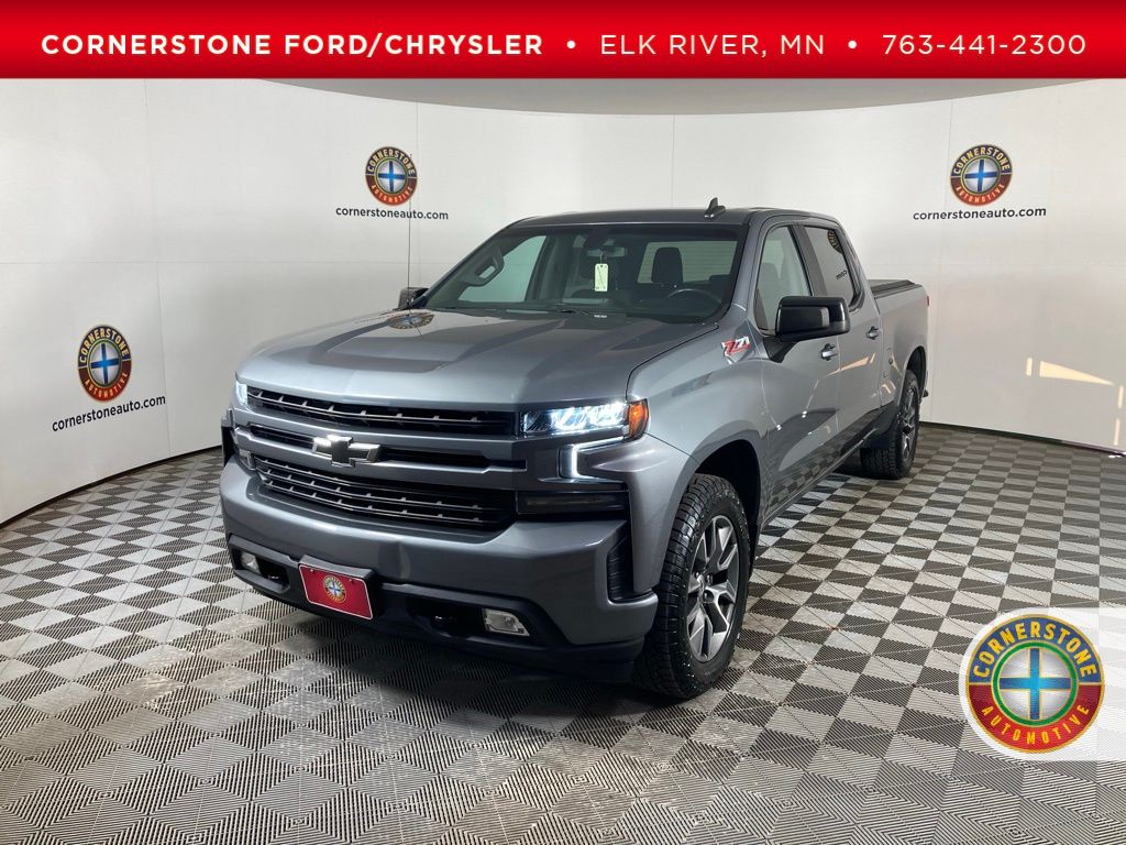 Gray (Satin Steel Metallic) 2019 Chevrolet Silverado 1500 RST Crew Cab 4WD Pickup Truck Four-Wheel Drive 8-Speed Automatic