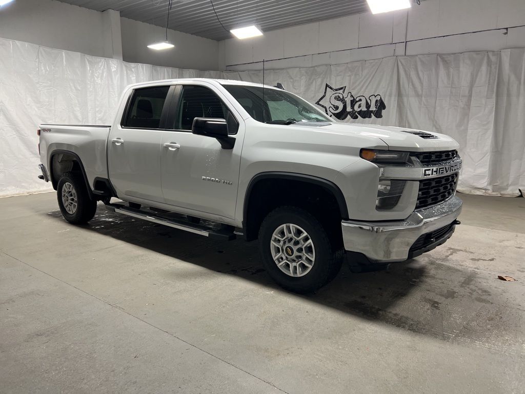 Summit White 2022 Chevrolet Silverado 2500HD LT Crew Cab 4WD Pickup Truck Four-Wheel Drive 6-Speed Automatic