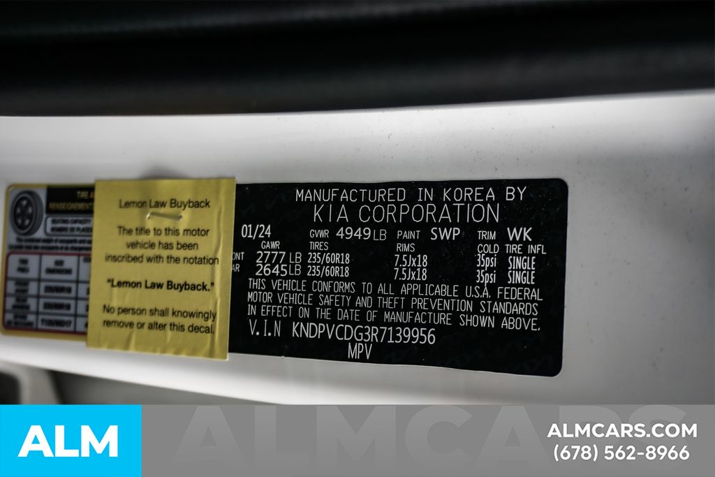 Used 2024 White Kia EX image 59