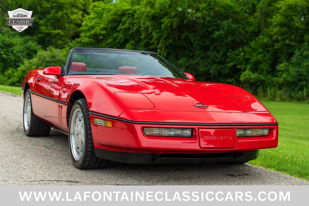 Red 1988 Chevrolet Corvette Convertible Rear-Wheel Drive Manual