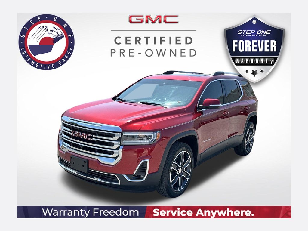 Cayenne Red Tintcoat 2022 GMC Acadia SLT FWD SUV / Crossover Front-Wheel Drive 9-Speed Automatic