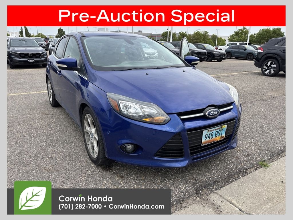 Sonic Blue Metallic 2012 Ford Focus Hatchback Front-Wheel Drive 6-Speed Automatic