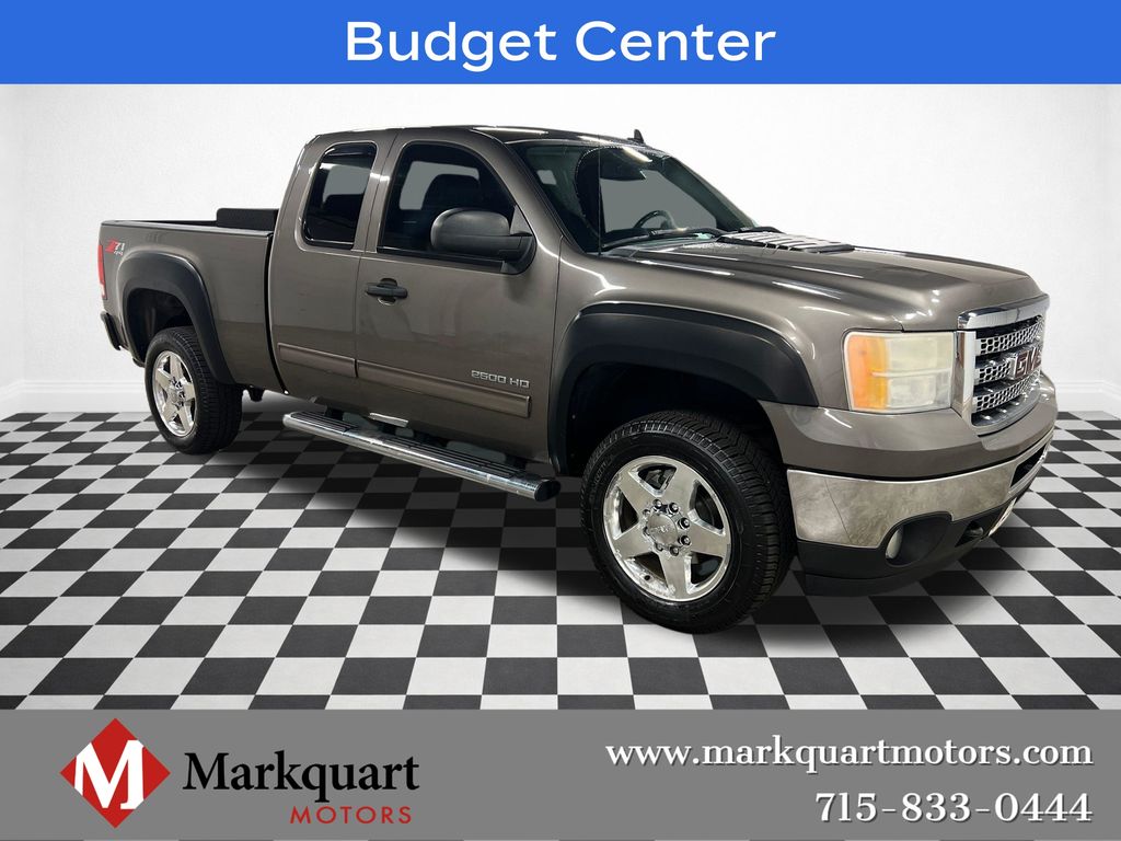 Gray (Mocha Steel Metallic) 2013 GMC Sierra 2500HD Pickup Truck Four-Wheel Drive 6-Speed Automatic Overdrive