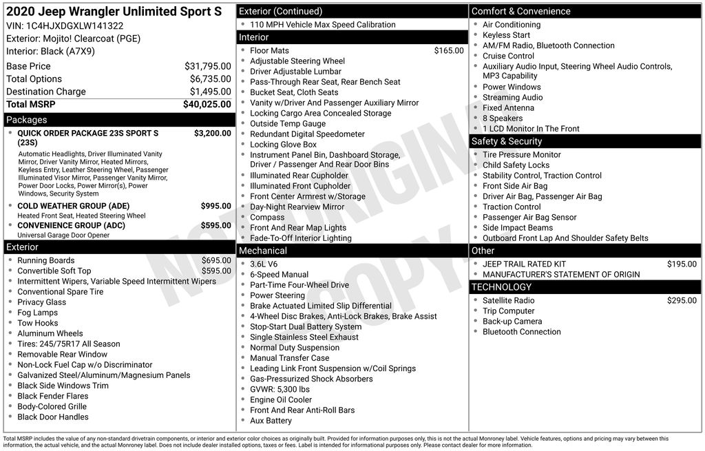 Used 2020 Jeep Wrangler SUV