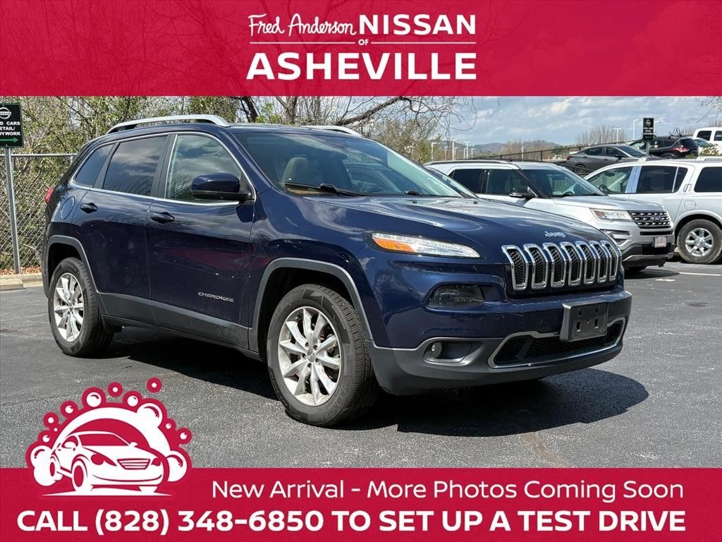 True Blue Pearlcoat 2016 Jeep Cherokee Limited 4WD SUV / Crossover Four-Wheel Drive 9-Speed Automatic
