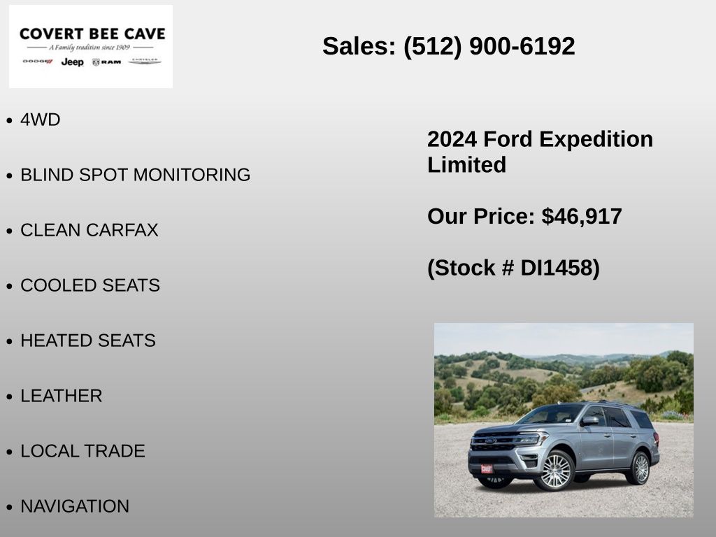 Used Car 2024 Ford Expedition  Limited For Sale Under $50,000 In Austin, Texas