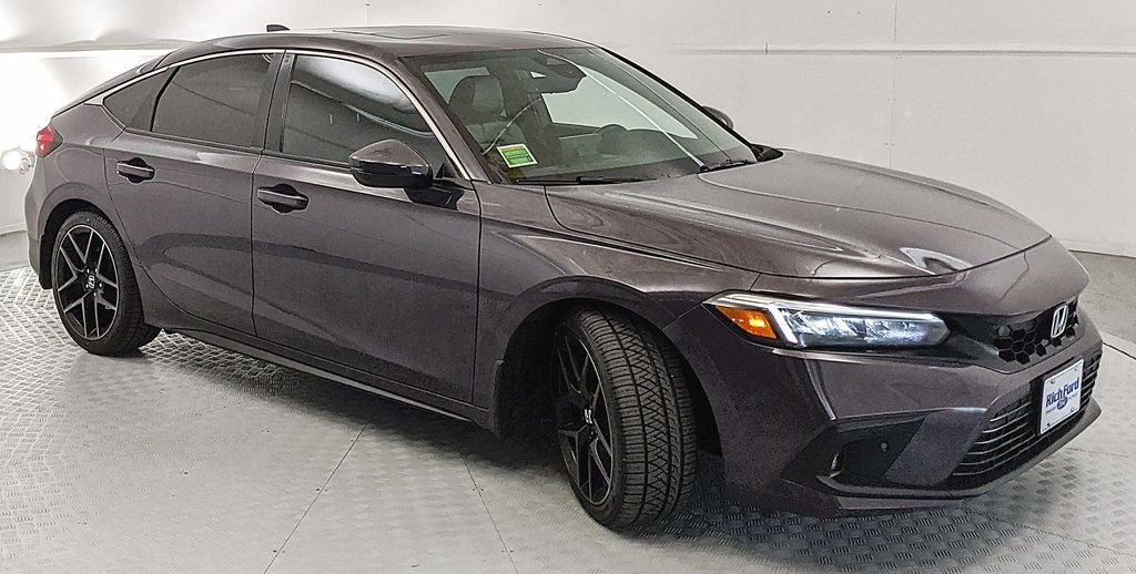 Purple 2022 Honda Civic Hatchback Hatchback Front-Wheel Drive Continuously Variable Transmission