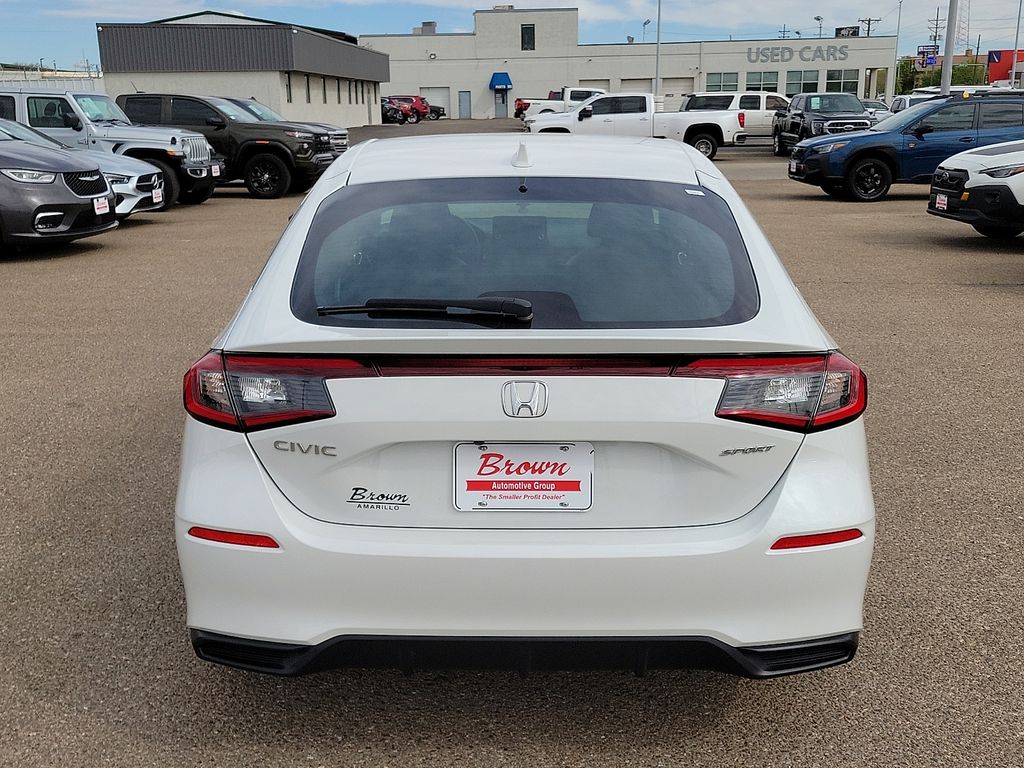 2025 Honda Civic Sport White at Brown Honda