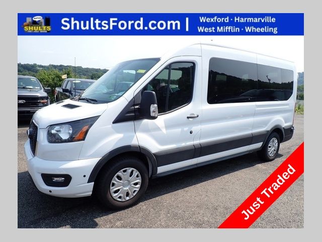 Oxford White 2024 Ford Transit Passenger Van Rear-Wheel Drive