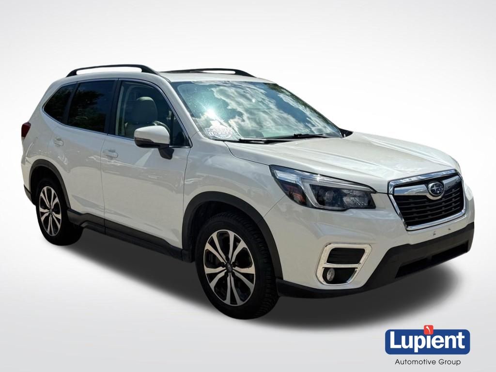 Crystal White Pearl 2021 Subaru Forester SUV / Crossover All-Wheel Drive Continuously Variable Transmission