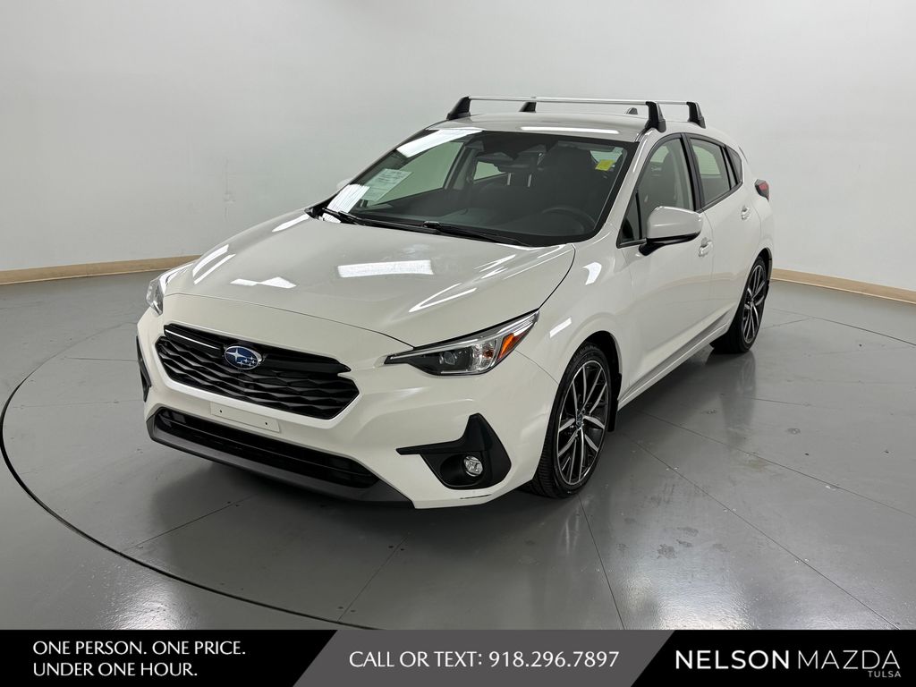 Crystal White Pearl 2024 Subaru Impreza Wagon All-Wheel Drive Continuously Variable Transmission