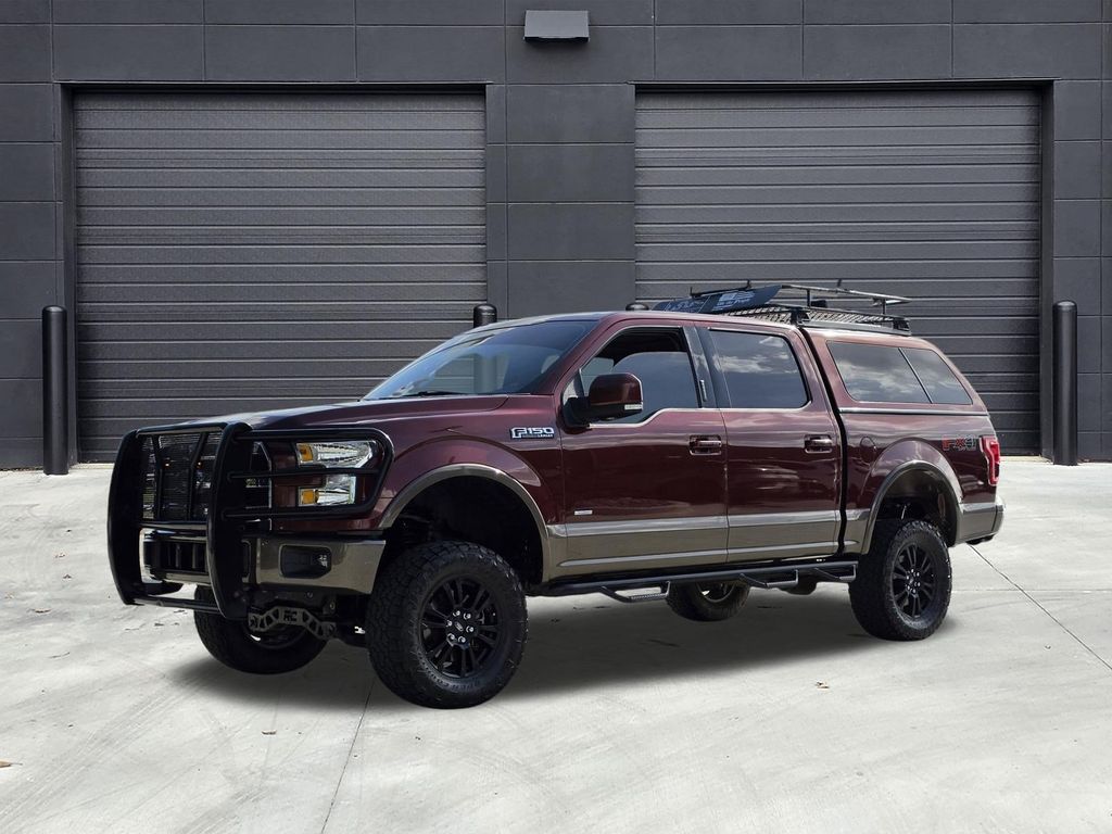 Ruby Red Metallic Tinted Clearcoat 2015 Ford F-150 Lariat SuperCrew 4WD Pickup Truck Four-Wheel Drive 6-Speed Automatic