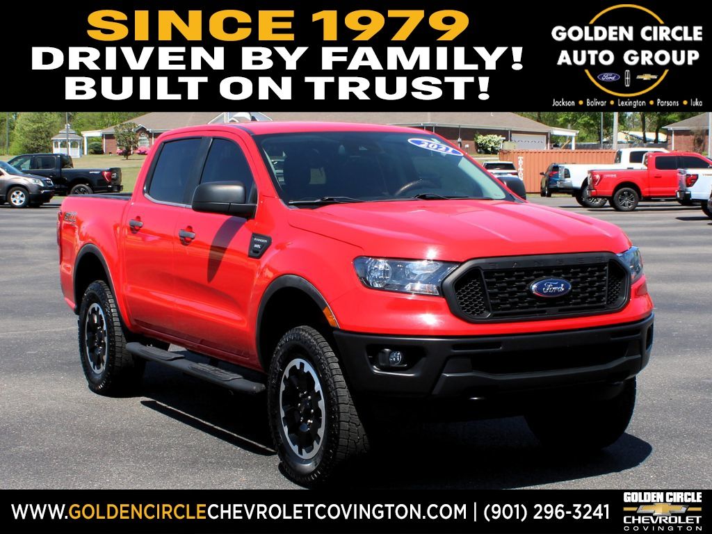 Race Red 2021 Ford Ranger XL SuperCrew 4WD Pickup Truck Four-Wheel Drive Automatic