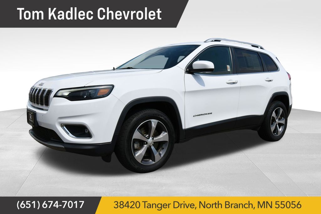 Bright White Clearcoat 2019 Jeep Cherokee SUV / Crossover Four-Wheel Drive 9-Speed Automatic