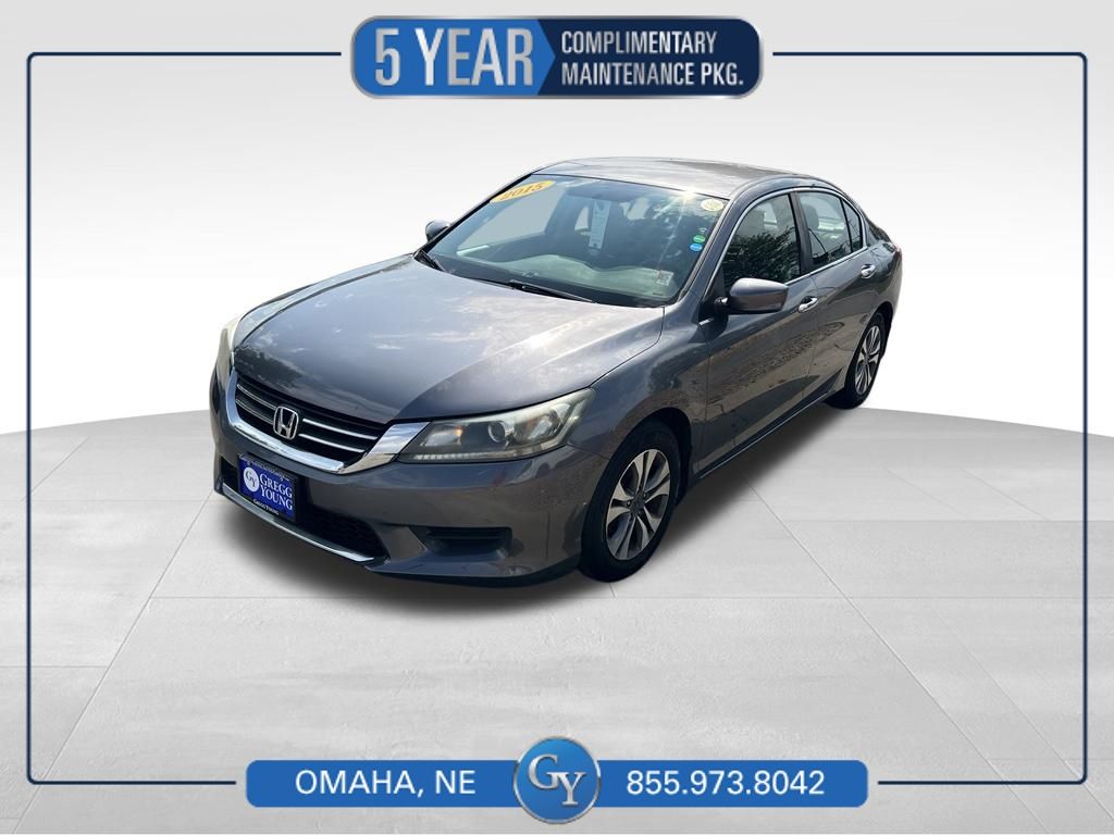 Gray 2015 Honda Accord Sedan Front-Wheel Drive Continuously Variable Transmission