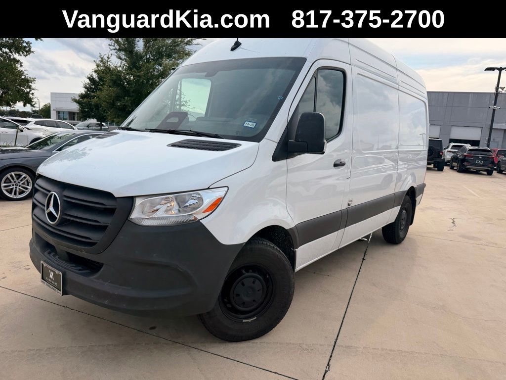 White 2025 Mercedes-Benz Sprinter Cargo 2500 144 RWD Van Rear-Wheel Drive 9-Speed Automatic