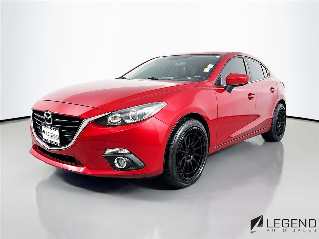 Soul Red Metallic 2015 Mazda MAZDA3 s Touring Sedan Front-Wheel Drive 6-Speed Automatic