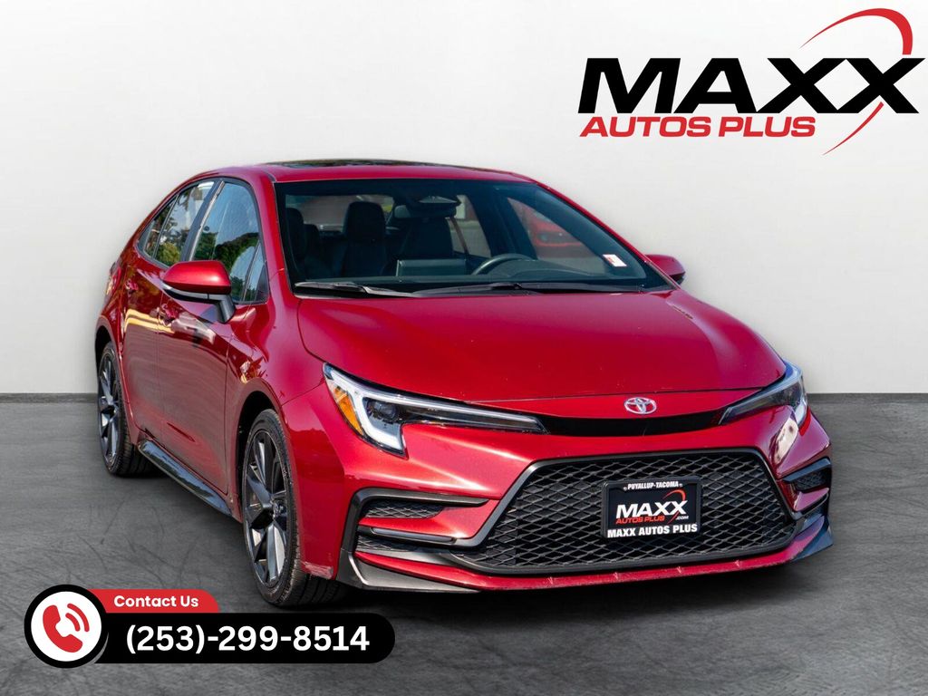Red (Burgundy) 2024 Toyota Corolla Sedan Front-Wheel Drive Continuously Variable Transmission