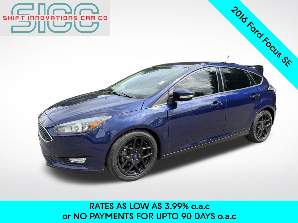 Kona Blue 2016 Ford Focus SE Hatchback Hatchback Front-Wheel Drive Automatic
