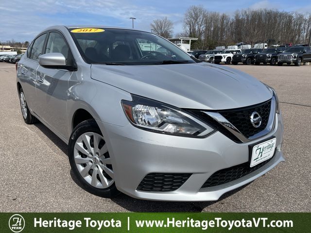 Silver 2017 Nissan Sentra S Sedan Front-Wheel Drive Continuously Variable Transmission