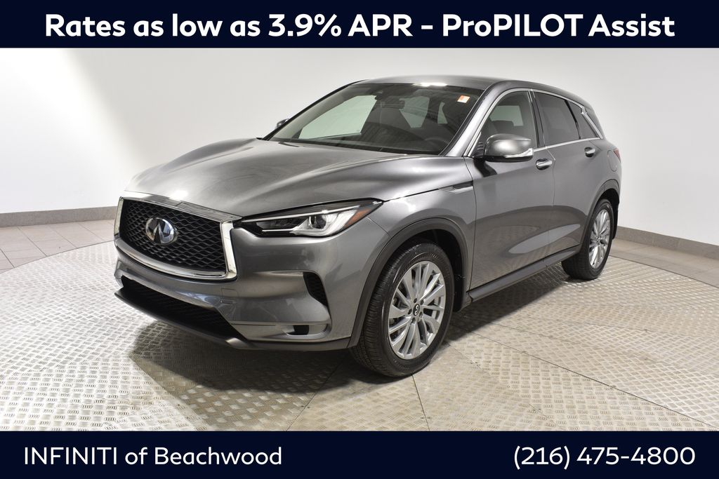 Gray (Graphite Shadow) 2025 INFINITI QX50 Pure AWD SUV / Crossover All-Wheel Drive Continuously Variable Transmission