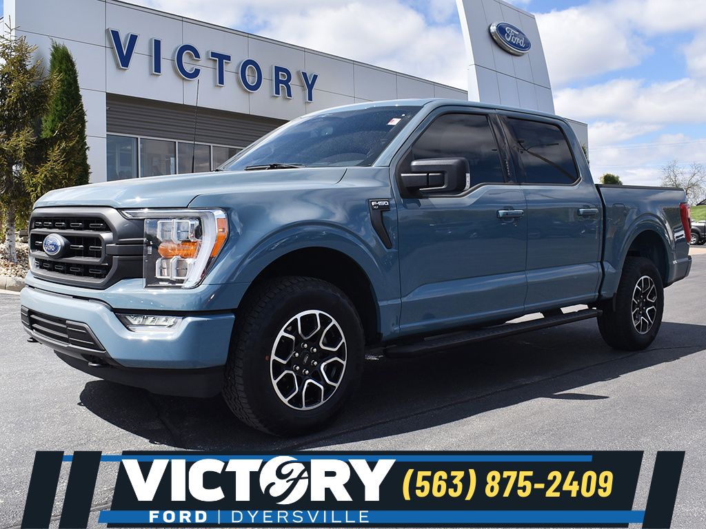 Area 51 Blue 2023 Ford F-150 Pickup Truck Four-Wheel Drive Automatic