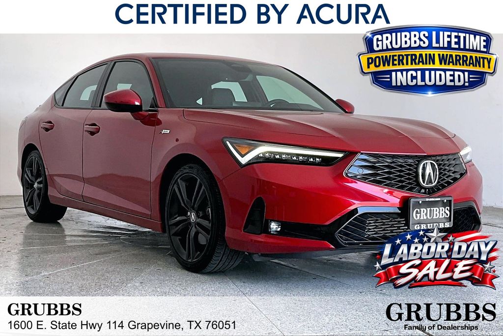 Performance Red Pearl 2024 Acura Integra Sedan Front-Wheel Drive Continuously Variable Transmission