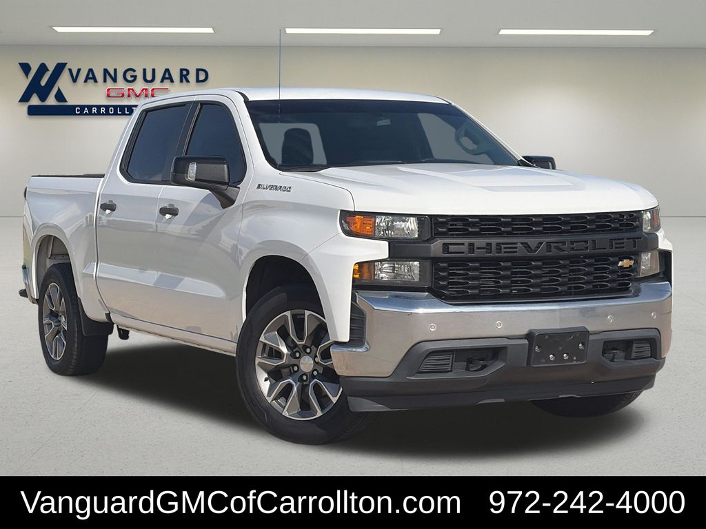Summit White 2019 Chevrolet Silverado 1500 Work Truck Crew Cab RWD Pickup Truck 4X2 6-Speed Automatic Overdrive