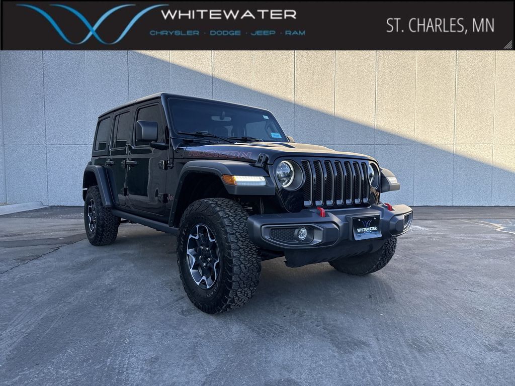 Black Clearcoat 2023 Jeep Wrangler Rubicon 4-Door 4WD SUV / Crossover Four-Wheel Drive 8-Speed Automatic