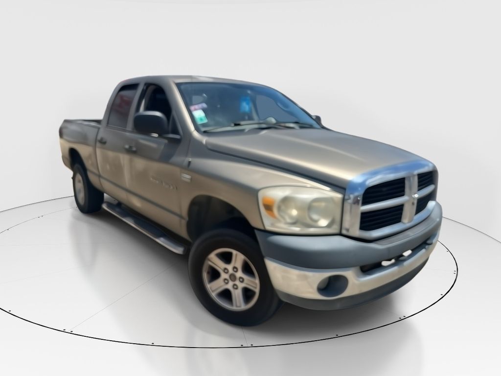 Brown (Light Khaki Metallic Clearcoat) 2007 Dodge RAM 1500 Pickup Truck Four-Wheel Drive 5-Speed Automatic